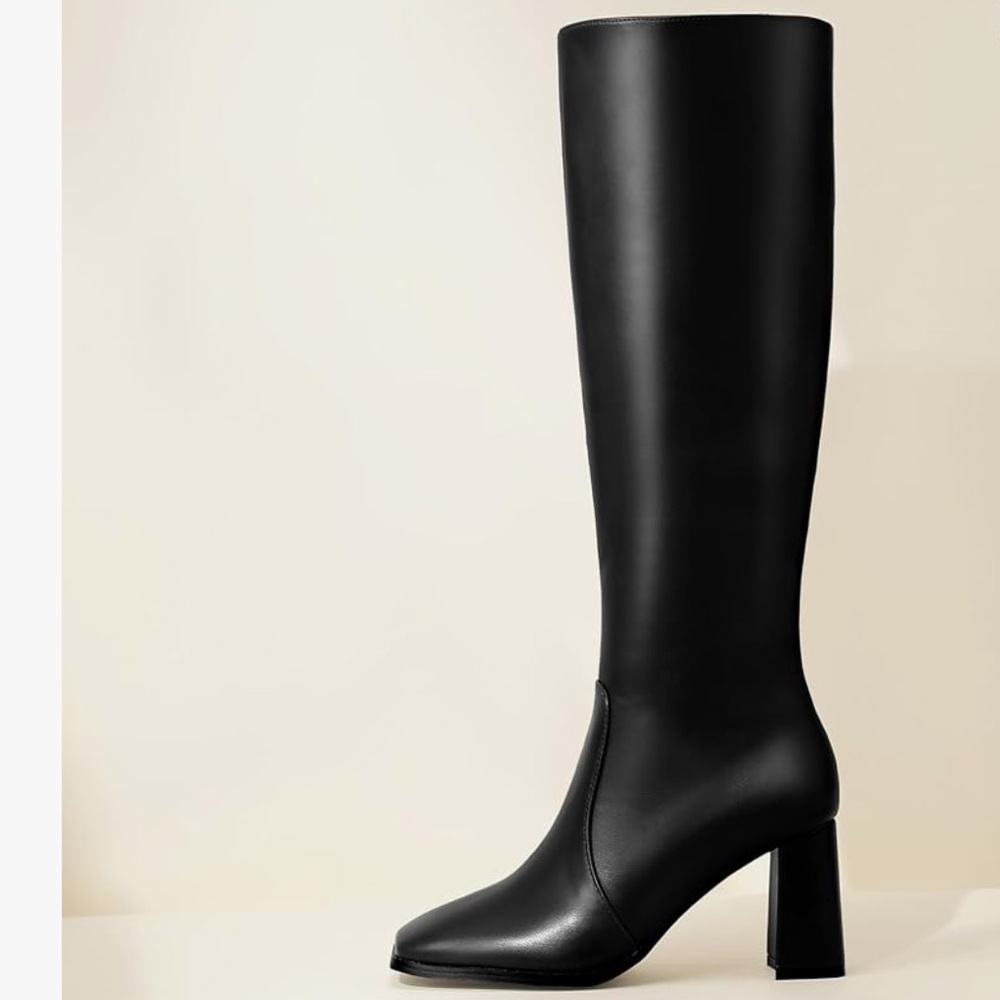 IDIFU Long Autumn Boots for women size 9 color black - Picture 2 of 4